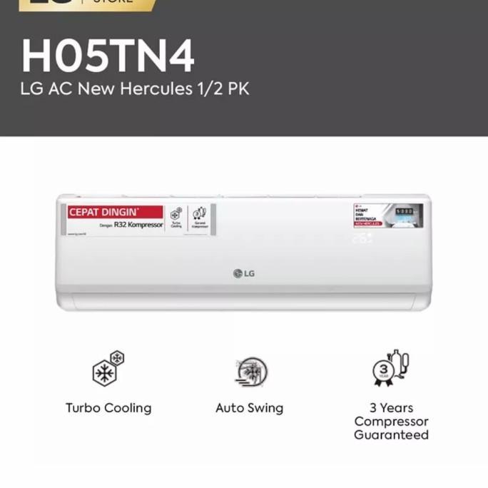 Ac Lg 1/2 Pk Hercules Mini Low Watt 05Tn + Pasang Dan Instalasi 10 Thn Zhpn_J1Uct