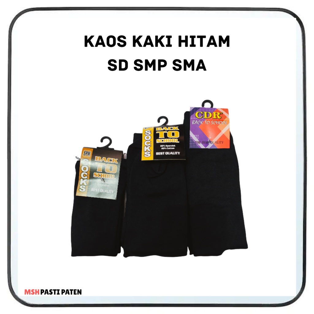 Kaos Kaki Fashion Unisex Wanita Pria Murah Kaus Polos Kaos kak Hitam Sd Smp Smai Ankle Socks Pendek