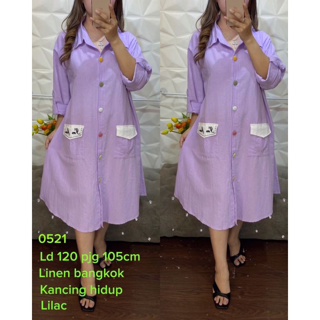 Kemeja Tunik Linen Bangkok