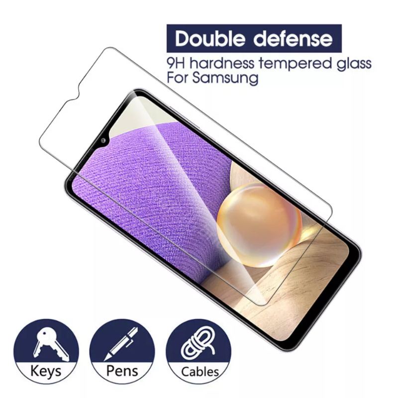 TEMPERED GLASS CLEAR SAMSUNG GALAXY A13 4G 9H ANTI GORES KACA BENING TEMPERGLASS