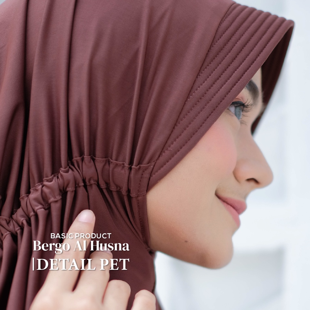 TERLARIS Al Fajri Scarf - Hijab Instan Bergo Al Husna School Edition Spandex
