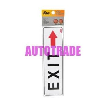 

KRIS SIGN ACRYLIC EXIT STICKER ANODIZED STIKER EXIT KIRI DAN KANAN
