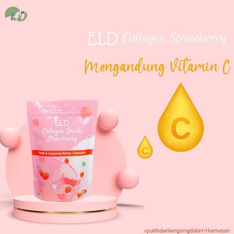ELD COLLAGEN DRINK STRAWBERRY / ELD COLLAGEN / ELD COLLAGEN PEMUTIH