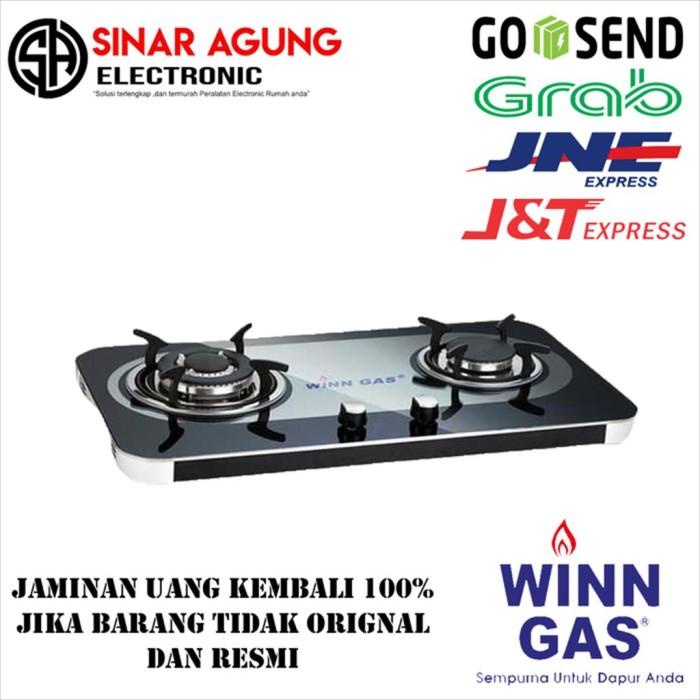 Kompor Gas WIN GAS W-888 Kompor Gas - Hitam [2 Tungku]