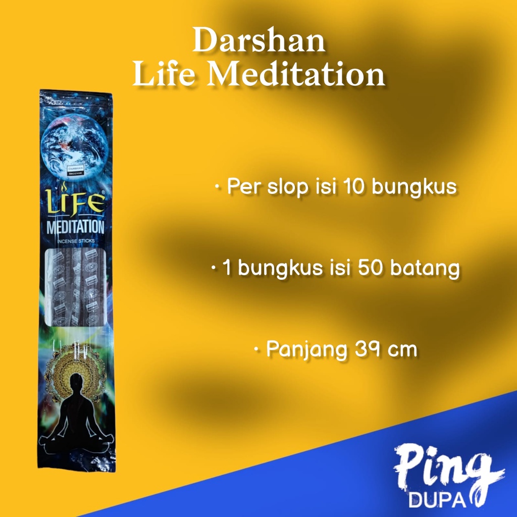 Per slop Dupa Hio Meditation Pounch isi 50 batang By Darshan Life India