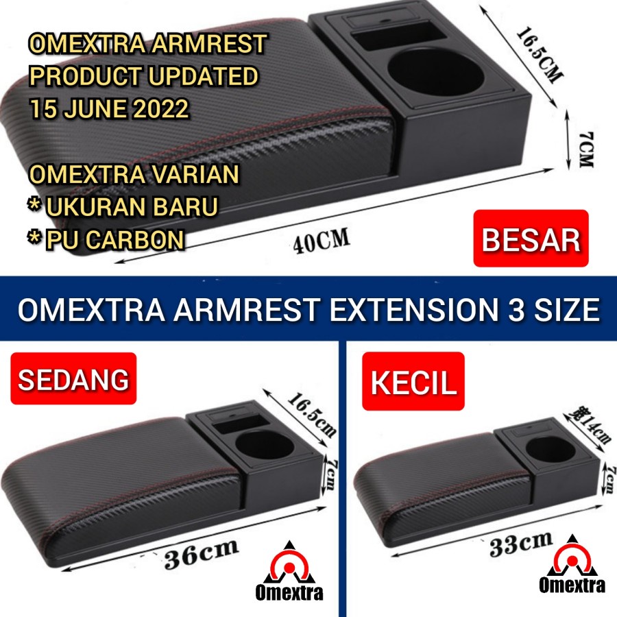 Omextra Armrest Universal Extension Bost SUV MPV CityCar Armrest Agya Omextra Armrest Universal