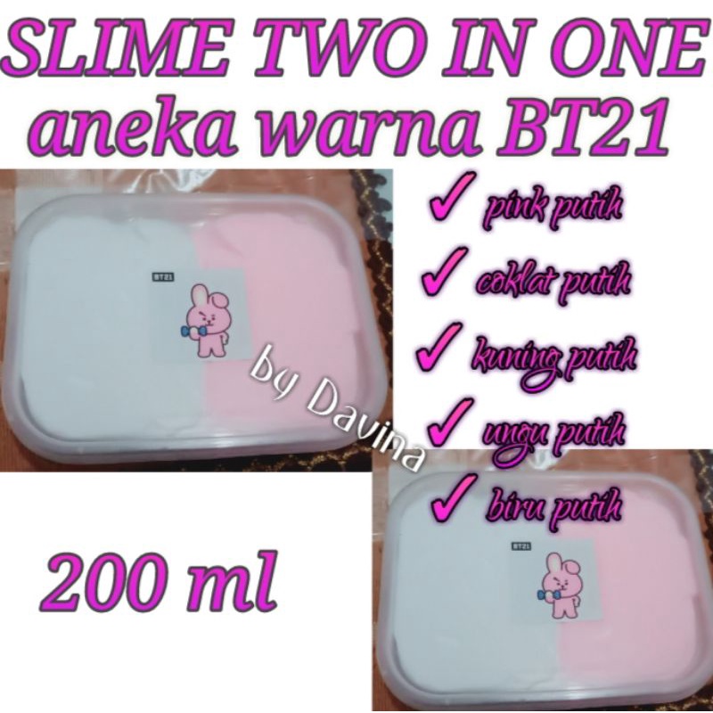 Slime Slem Mainan 2 Warna BT21 Mang / Choky / Chimi / Koya / Shoky