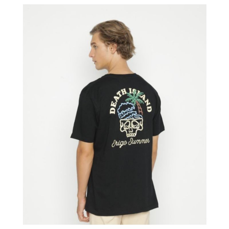 kaos baju Distro T-shirt ERIGO Brains wave Black