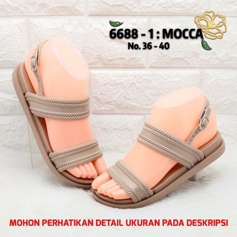 BALANCE 6688 2 ORIGINAL SANDAL SLOP WEDGES BAN 2  + TALI JELLY TEBAL KUALITAS TAHAN LAMA PROMO MURAH