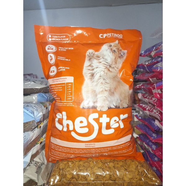 (Paket 5kg) Chester Cat Food Rasa Tuna ~ Mkanan Kucing Chester