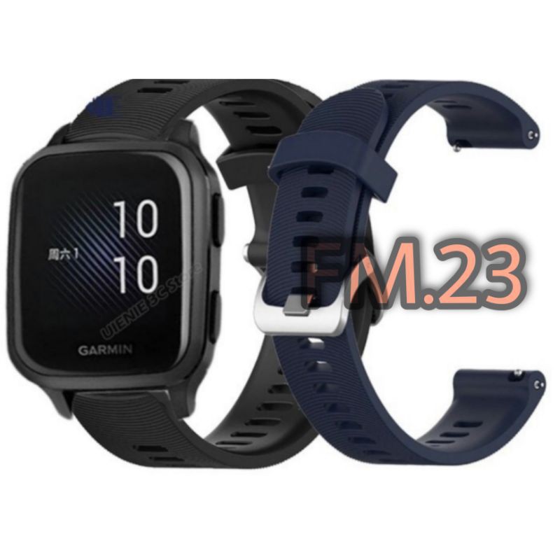 STRAP TALI JAM RUBBER SILICONE SILIKON WATCH BAND GARMIN VENU SQ MUSIC ACC JAM TANGAN SMARTWATCH