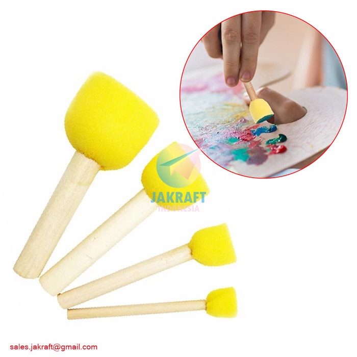 

Produk Terbaru Kuas Lukis Spons Cup Set V-Tec 905/4 Sponge Paint Brush Decoupage Vtec