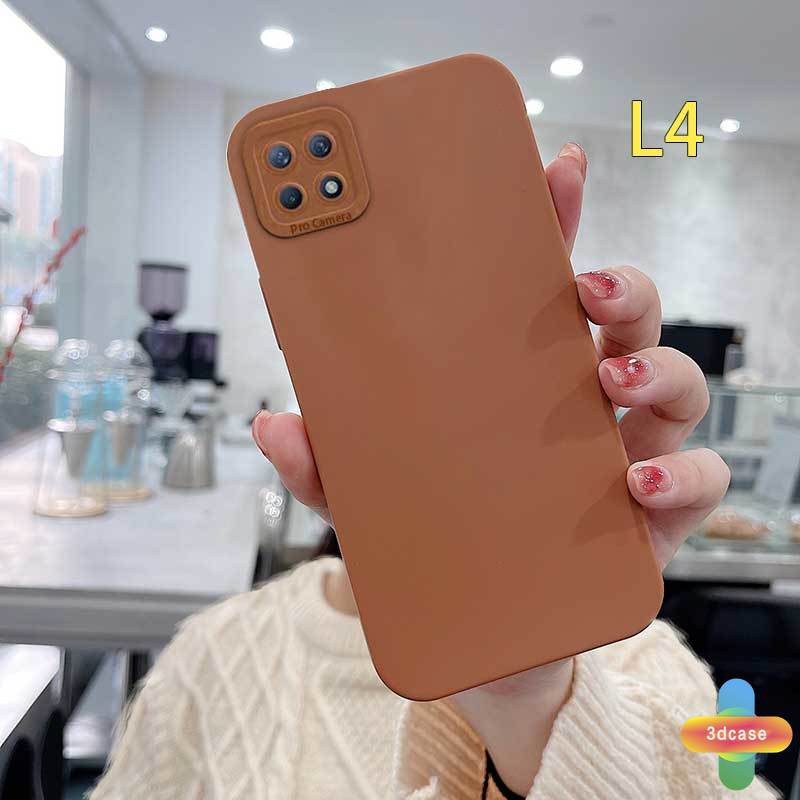 Soft Case Realme C11 2021 C21Y C15 C21 C25 C20 C3 C12 C25S 5 5S 5i C17 7i C1 C25Y C2 C3i 6i C20A realme Narzo 20 10 10A 20A 30A Plain Color Silicone Angel Eyes Anti-fall Case