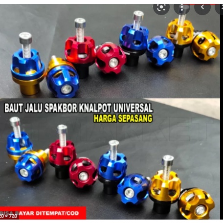 jalu baut spakbor 1paket (isi 2) BAUT BODI/BAUT SPAKBOR jalu BAUT spakbor universal