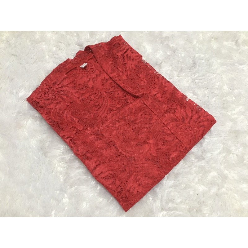 Kebaya Jadi Brokat Sofia Ori / Kebaya Bali Brokat-Merah