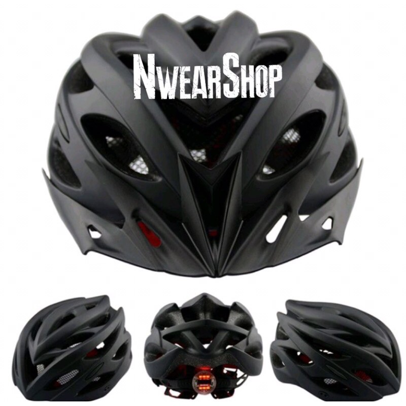 Helm Sepeda Hitam Doff