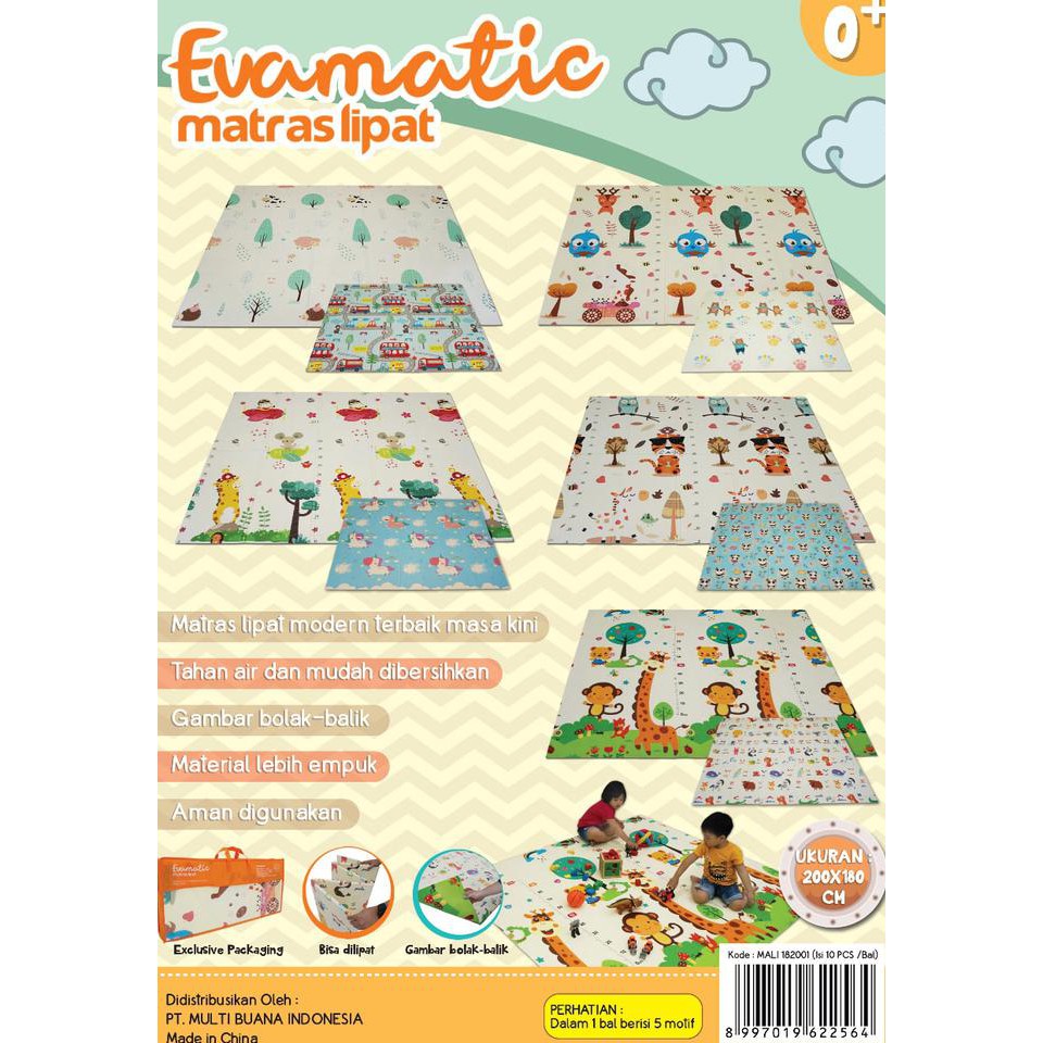 Evamat Matras-Matras Evamatic Lipat-Matras Lipat-Matras Lantai - Termurah 