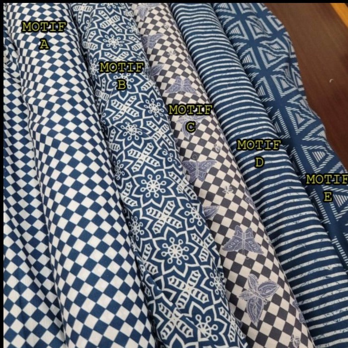 Kain Motif Katun Jepang Kain Batik Motif Batik Katun 004 (0.5 meter) - Motif A, Katun Jepang