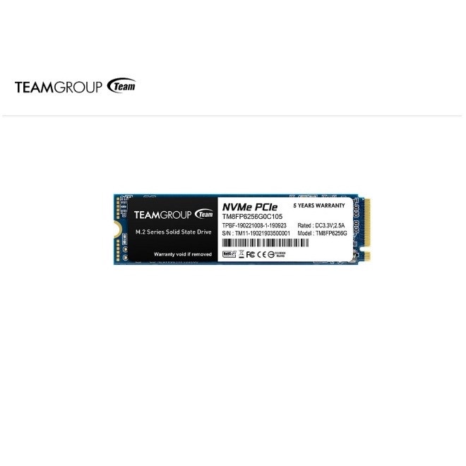 Teamgroup SSD M.2 2280 PCI-e 3.0 x4 with NVMe MP33 256GB