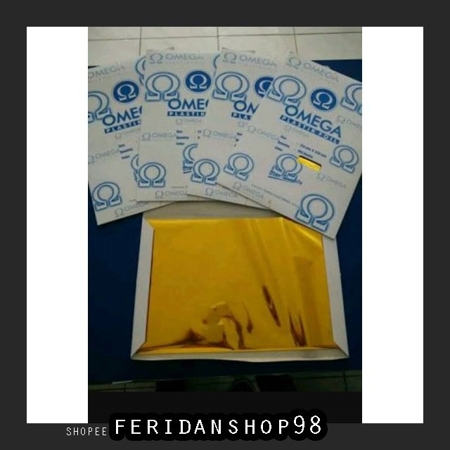 

FS377 KERTAS PRINT & FOTOCOPY PLASTIK FOIL EMAS ATK OMEGA BY FERIDANSHOP98