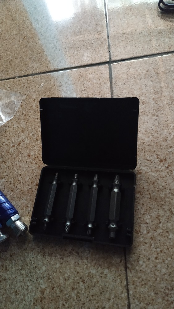 Alat Pembuka Baut Rusak Screw Bolt Extractor Hand Tap Drill Bit Pembuka Skrup Mengeluarkan Tools