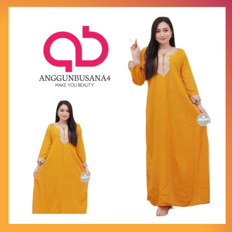 DASTER ARAB LUNA MOTIF POLKADOT | DASTER RENDA PANJANG LENGAN