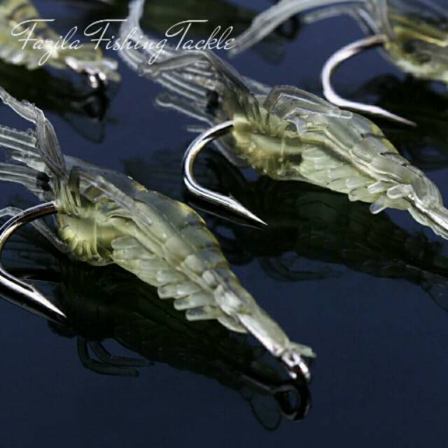 Umpan Pancing Soft Lure Udang Tiruan Mirip Asli