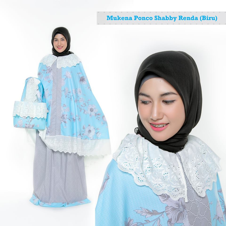 Mukena Dewasa Katun Ponco Shabby