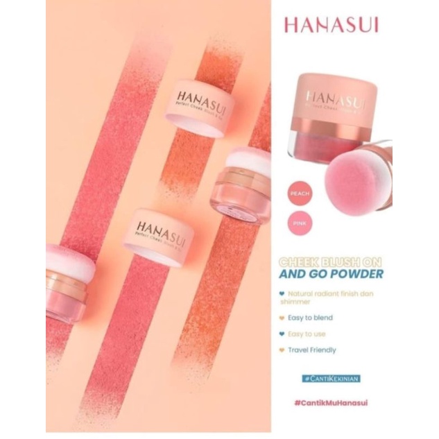 HANASUI BLUSH ON AND CHEEK/BEDAK BLUSH ON