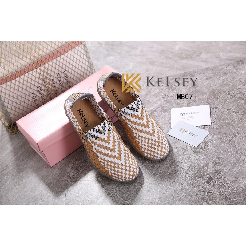 (GRATIS ALAS KAKI) NICOLE SEPATU RAJUT WANITA KELSEY MB07 Flats Shoes Rajut anyaman