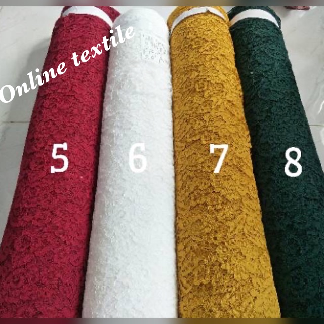 MURAH!! Kain brukat fatmawati cord / bahan kebaya brokat,gaun dll.