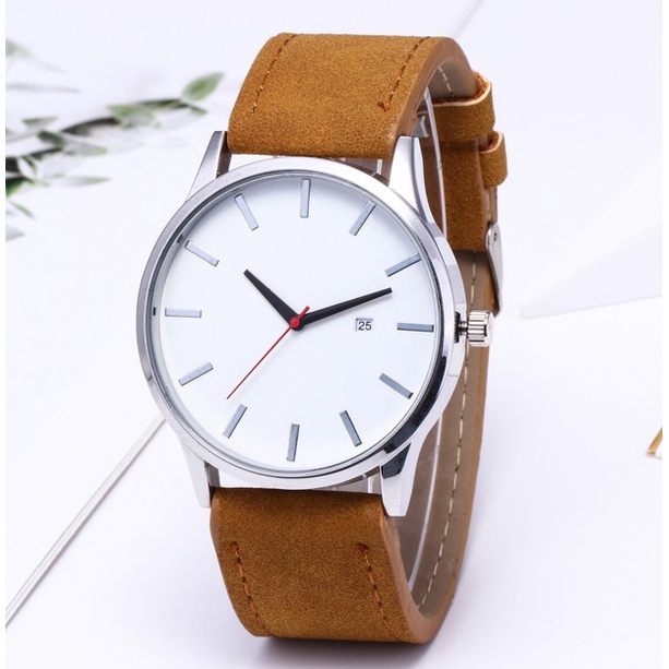 SANGCAKRA COD - Jam Tangan Pria Terbaru 2023 Fitur Tanggal Aktif Tahan Air Kedalaman 30 Meter Jam Tangan Pria Casual Korea Fashion Watch Pria Wanita Unisex -J2