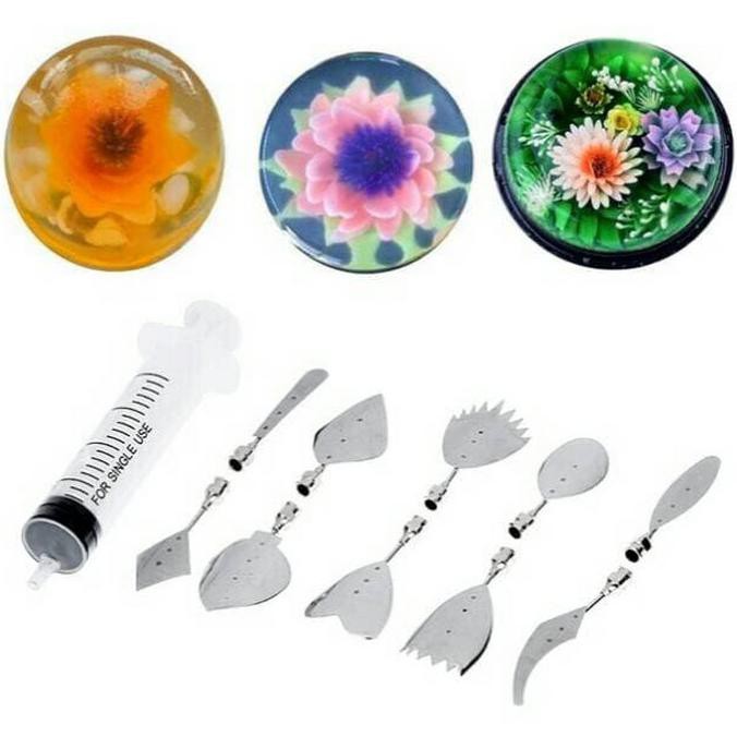 Art Jelly Tools Set Isi 10 / Art Pudding Tools / Art Jelly Puding - Terbaik 