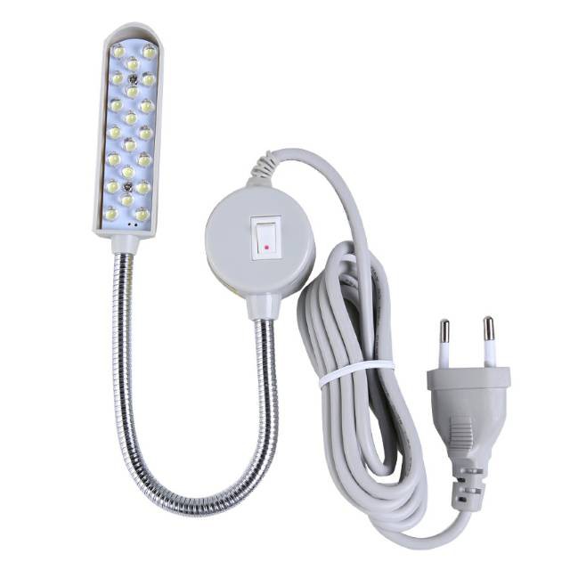 Lampu Mesin Jahit Flexible Besi 20 LED Swistar/Kaesar 820