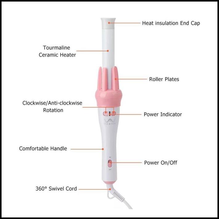 Catokan Vivido & Vogua Automatic Hair Curly Rambut Keriting Otomatis-1