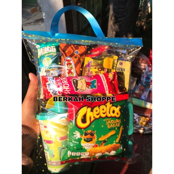 

SOUVENIR BINGKISAN ULANG TAHUN PAKET SNACK