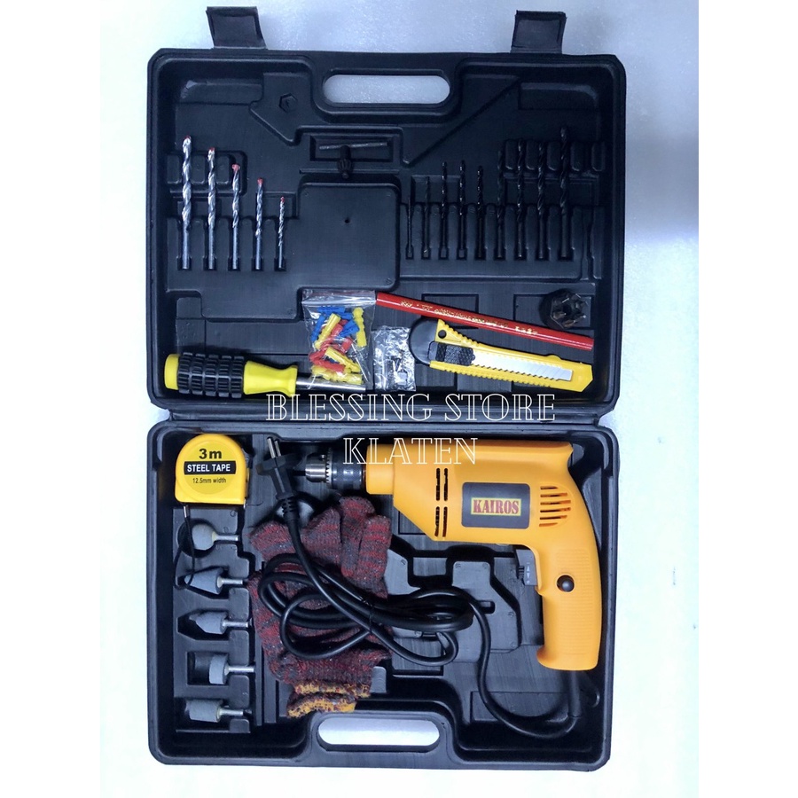 MESIN BOR SET 10 MM / ELECTRIC DRILL SET 10 MM / BOR 10 MM KOPER