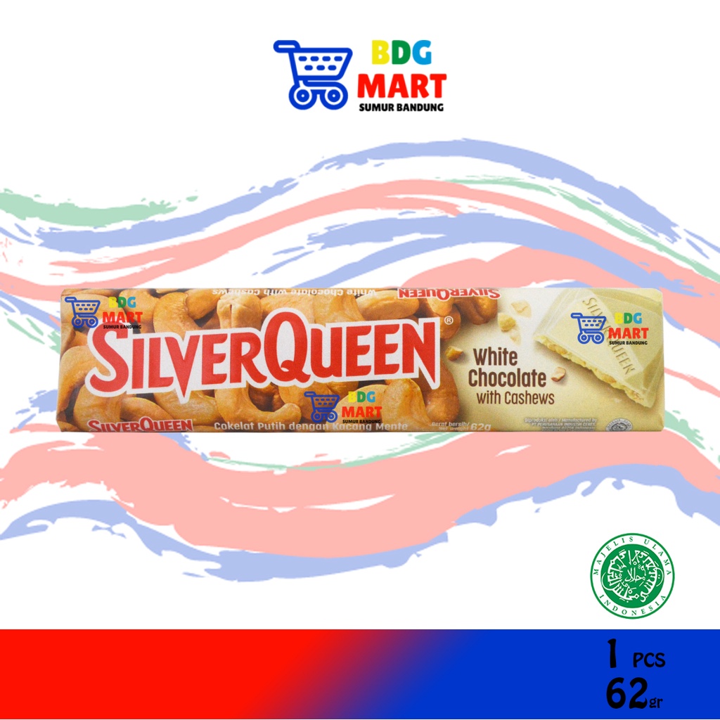 

SilverQueen White Chocolate Coklat Putih Dengan Kacang Mede Halal MUI - 65gr