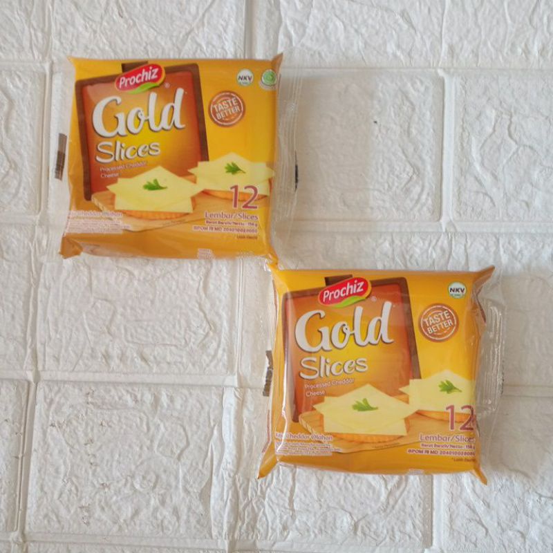 

prochiz gold slices cheddar isi 12 / keju cheddar / keju enak