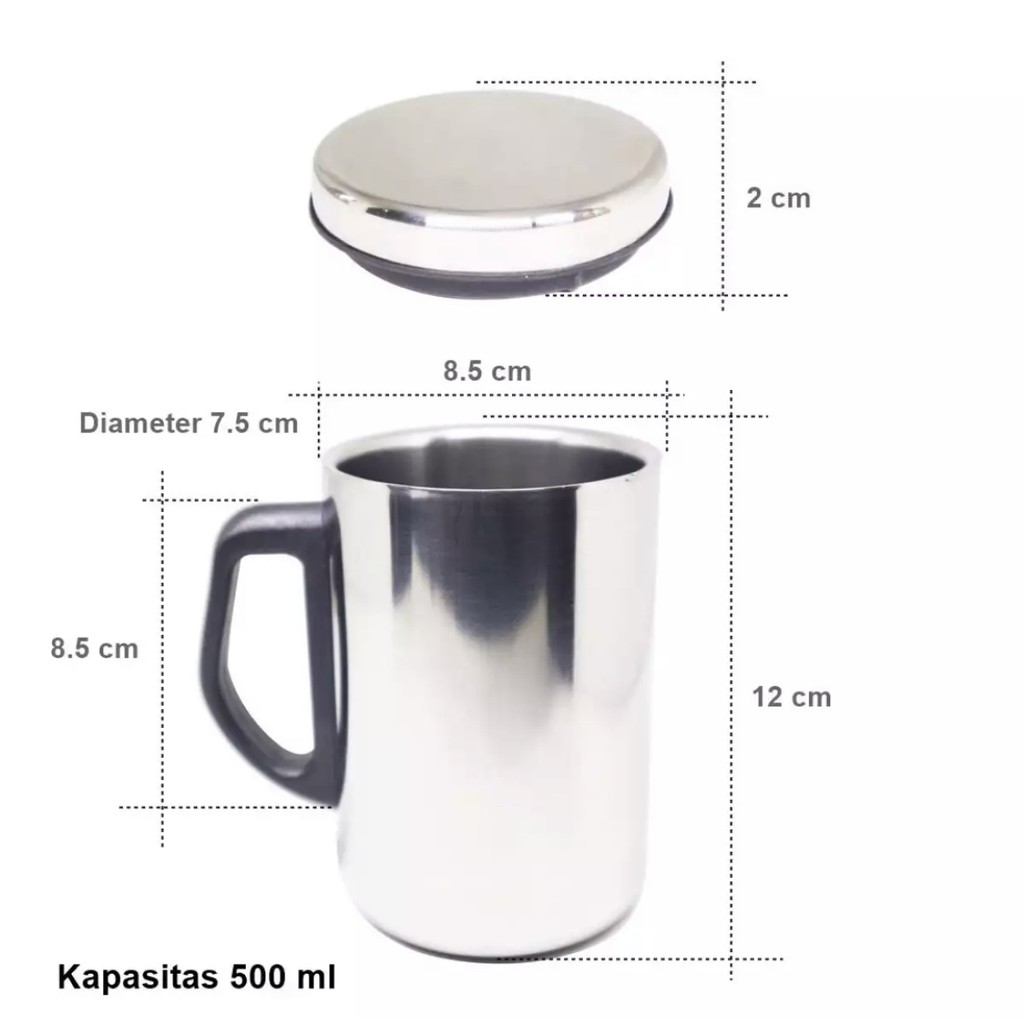 [BISA COD] PROMO Thermos Mug Stainless Bisa Air Panas Dingin Gelas Thermos Stainless Murah