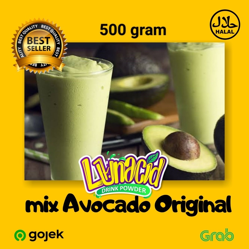 

serbuk minuman rasa avocado/Powder drink avocado/ Bubuk Minuman rasa avocado 500 gr