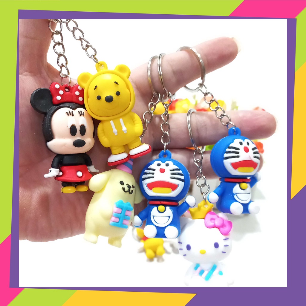 1752 / Grosir gantungan kunci isi 12pcs / Key chain karakter kartun