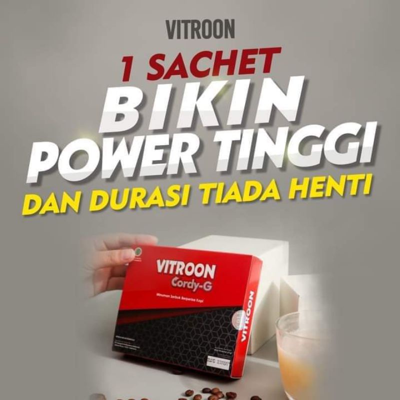 Vitroon Vitron Cordy G Xtra Kopi Stamina Pria Dewasa Isi 10 Sachet