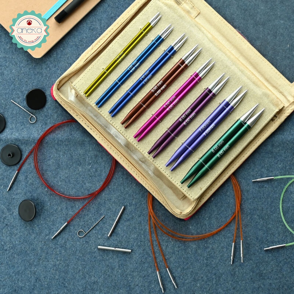 KnitPro Zing - Alat / Jarum Rajut Interchangeable Needle Set ( Deluxe Set )