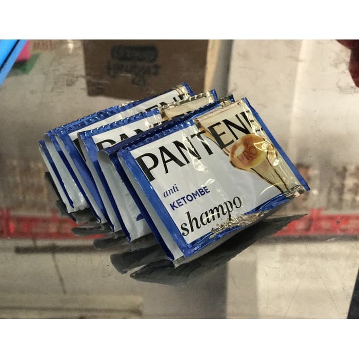Pantene Shampoo BIRU 1 renceng isi 12 sachet | Shampo Pantene Murah