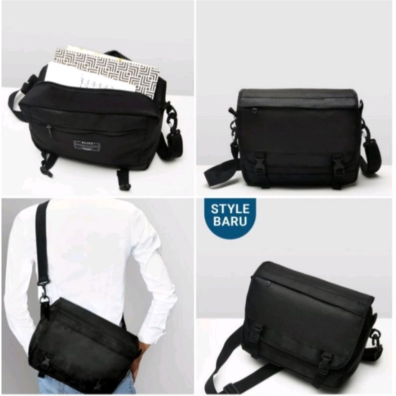 tas laptop kecil notebook slempang pria tas kuliah awet berkualitas noa alive sophie martin