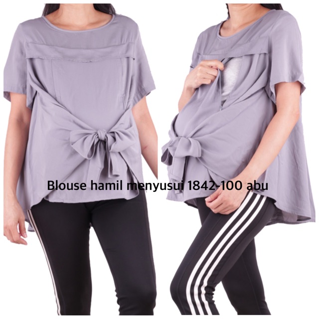 Blouse hamil cantik fashion 1842 baju hamil