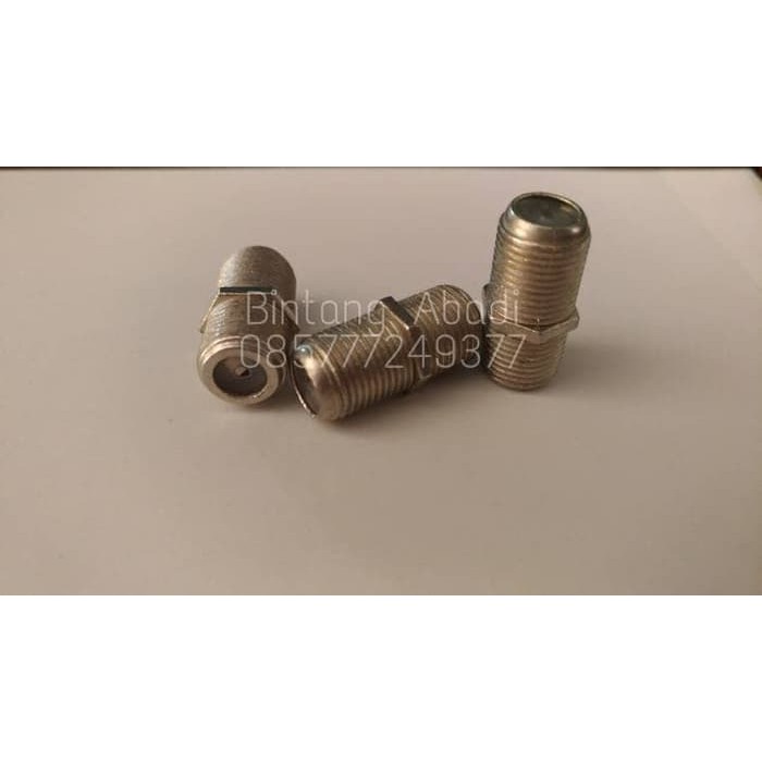 Promo Jack Tv i Jek sambung Connector penyambung Kabel Konektor Drat 2 sisi Murah Banget