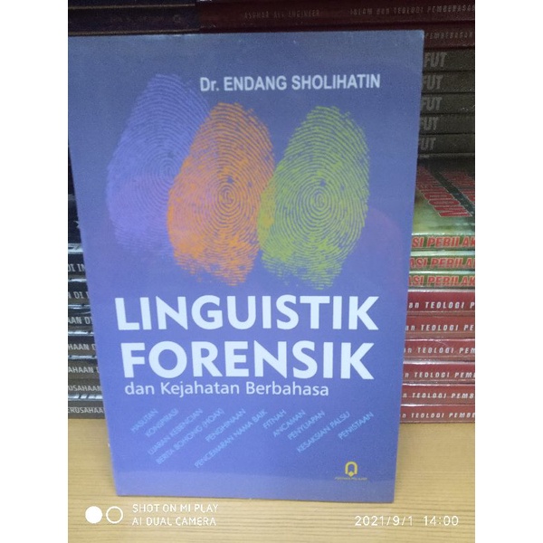 Buku linguistik forensik dan kejahatan berbahasa