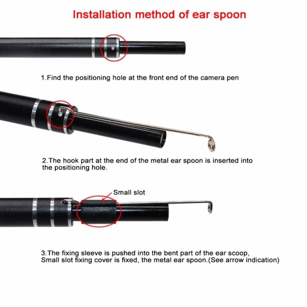 3 in 1 Kamera Endoscope Pembersih Telinga Dengan USB &amp; Kepala Korek Kuping